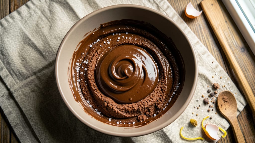 Brownie Recipe With Melted Chocolate And Cocoa Powder: Double-Rich Fudge Cracks and Silky Streaks