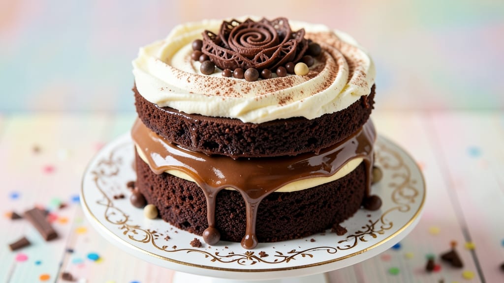 Children's Chocolate Birthday Cake Recipe: Fun-Filled Layers With Edible Decorating Kit