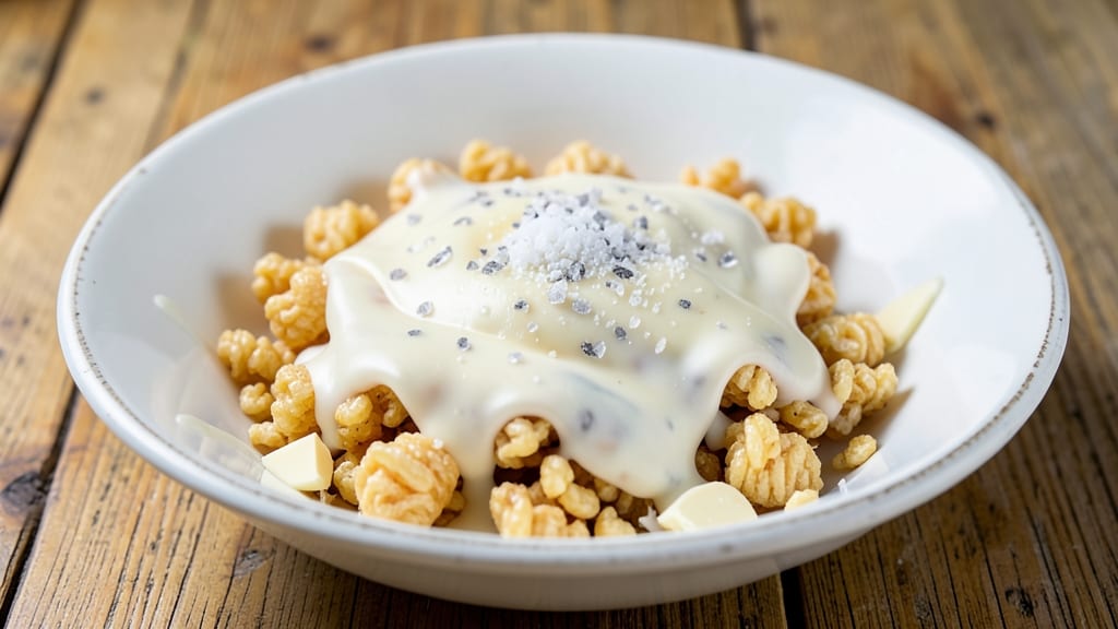 Cereal and White Chocolate Recipe: Crispy Rice Clusters and Melty Pockets