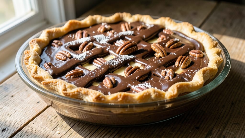 Baker's German Chocolate Pecan Pie Recipe: Coffee-Infused Crunch and Gooey Swirls