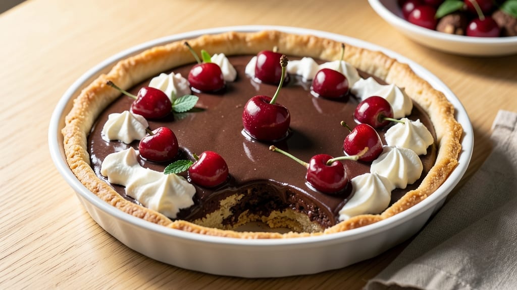 Cherry Chocolate Tart Recipe: Juicy Cherries Bursting in Rich Chocolate Crust