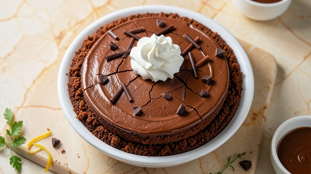 Bavarian Chocolate Cheesecake Recipe: Silky Ganache Core With Crispy Cocoa Crust