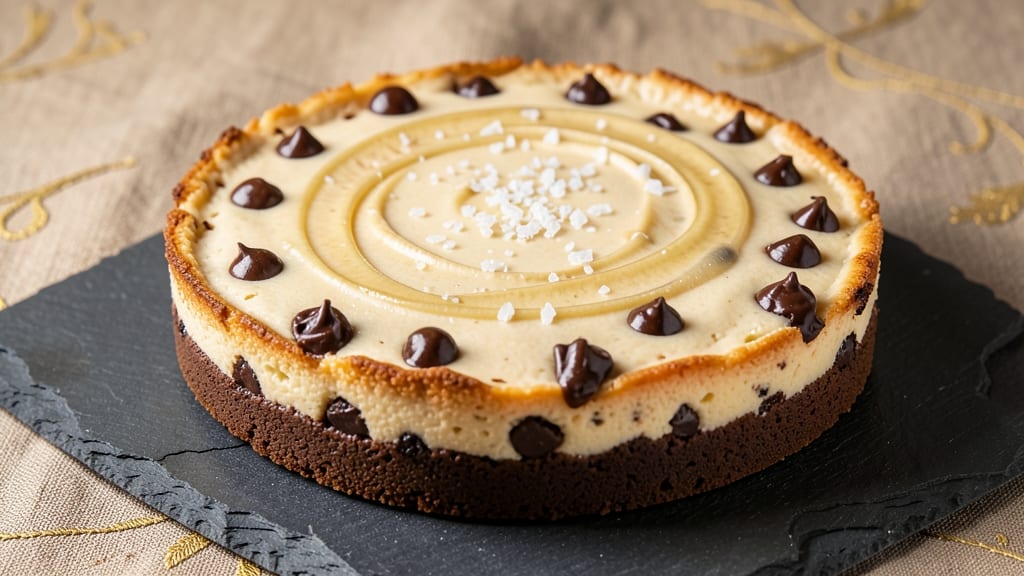 Baked Chocolate Chip Cheesecake Recipe: Fudgy Cocoa Crunch With Coffee-Infused Creaminess