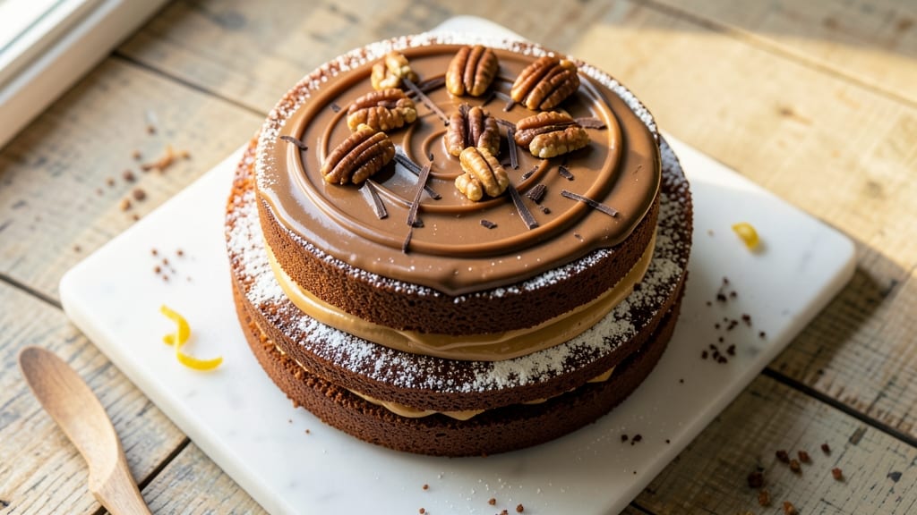 Barefoot Contessa's German Chocolate Cake Recipe: Coffee-Infused Layers With Pecan-Packed Crunch
