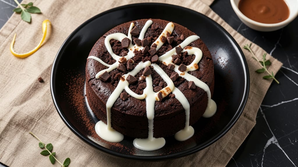 Black and White Chocolate Cake Recipe: Contrast of Rich Ganache and Vanilla Frosting Layers