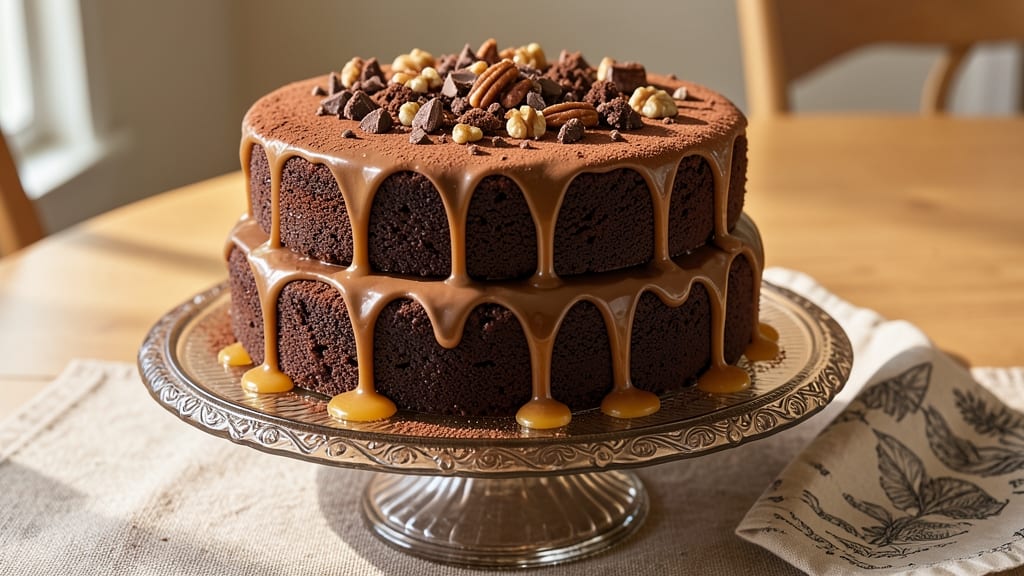 Big Mountain Chocolate Fudge Cake Recipe: Triple-Layered Depth With Coffee-Infused Moisture