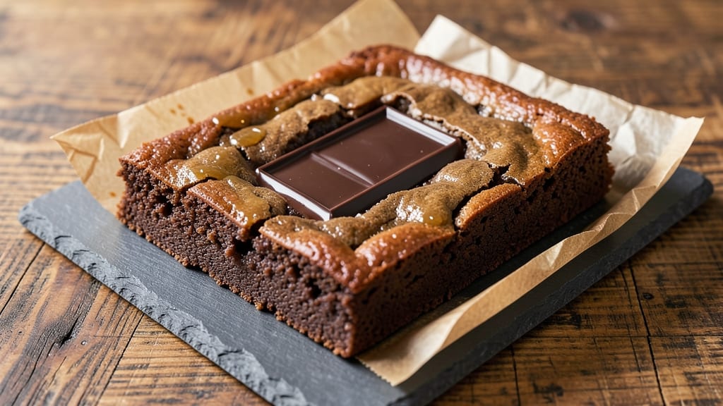 Brownie Recipe With Chocolate Bar in the Middle: Molten Center Surprise in One Bite