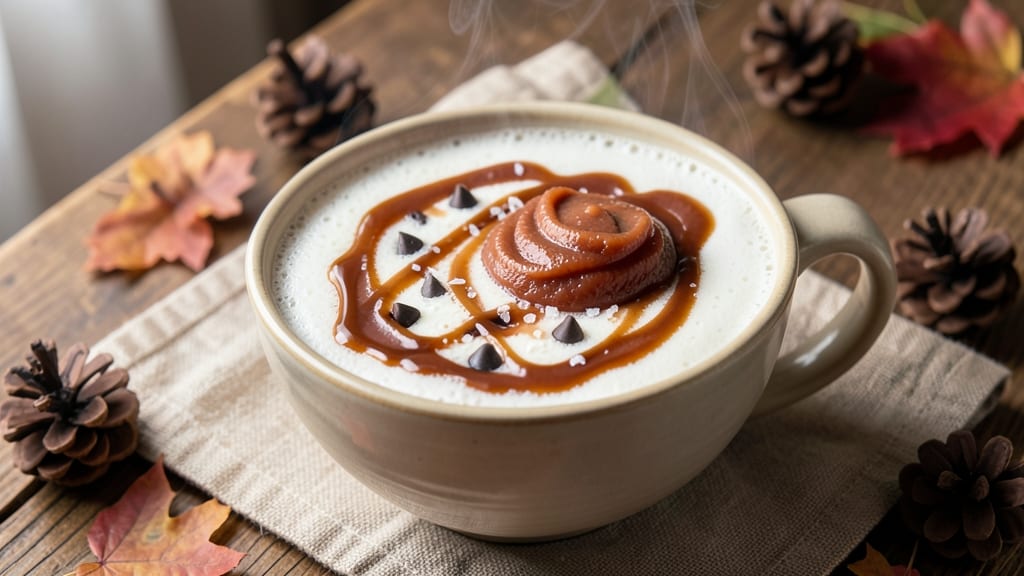 Caramel Apple Butter Hot Chocolate Recipe: Spiced Boozy Swirls in One Mug