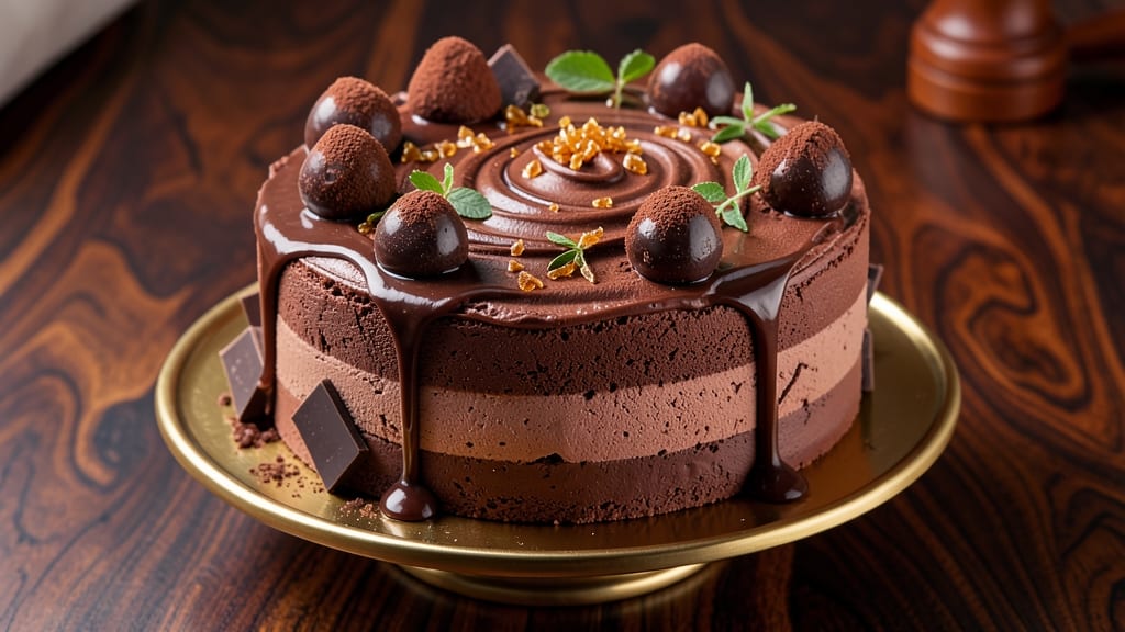 Belgian Chocolate Truffle Cake Recipe: Deep Chocolate Flavor With Crispy Top Edge