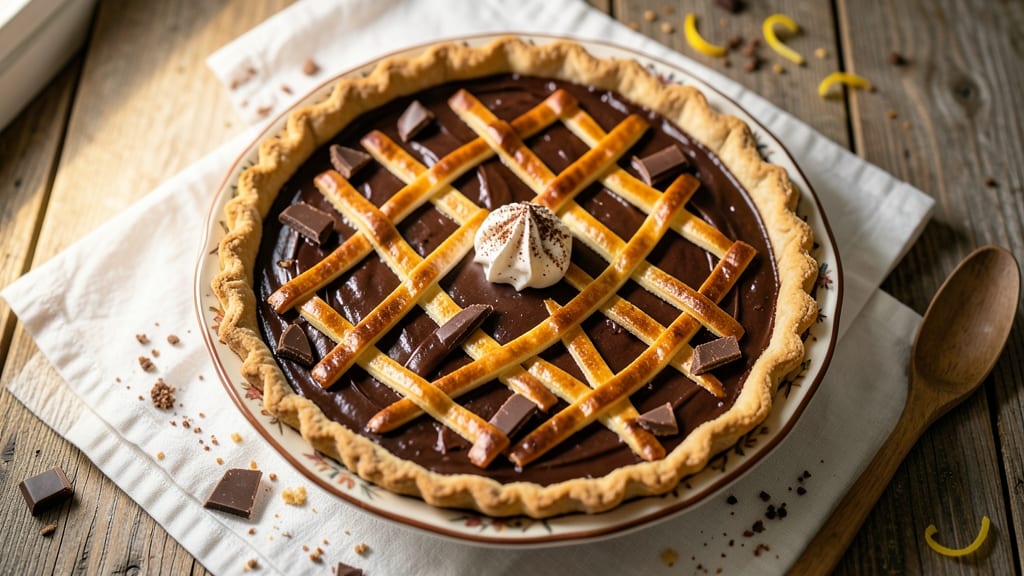 Bittersweet Chocolate Pie Recipe: Deep Cocoa Crunch With Velvety Filling
