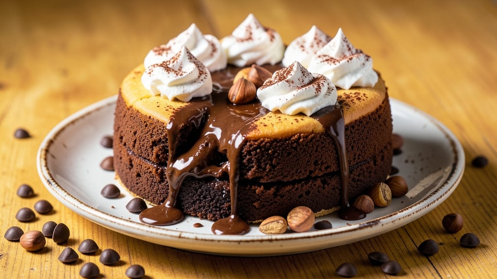 Carnival Warm Chocolate Melting Cake Recipe: Warm Vanilla Swirls and Gooey Chocolate Rivers