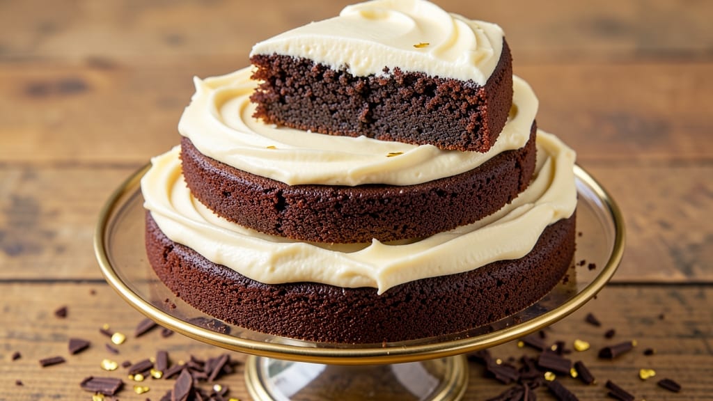 Best Chocolate Cake Recipe With Vanilla Buttercream Frosting: Triple-Layered Height With Vanilla-Kissed Frosting