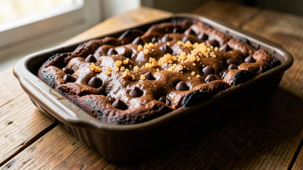 Brownie Recipe With Semi-Sweet Chocolate Chips: Fudgy Cracks and Melty Chip Rivers