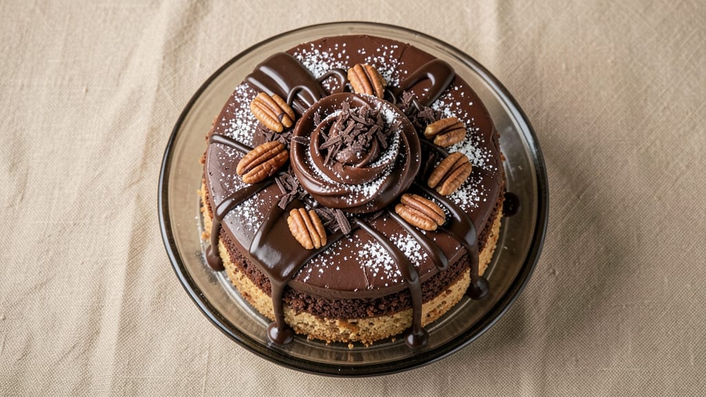 Baker's Unsweetened Chocolate German Chocolate Cake Recipe: Coffee-Infused Layers With Nutty Crunch
