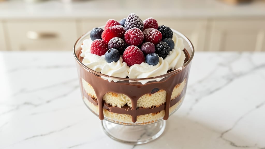 Berry Chocolate Trifle Recipe: Layers of Velvet Ganache and Fresh Berries