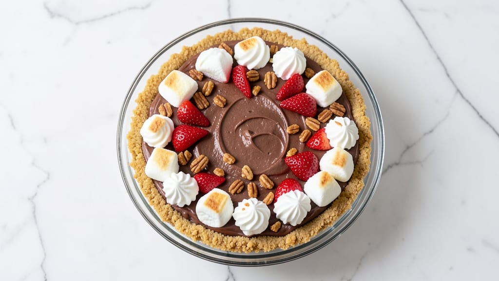 Bishop's Buffet Chocolate Ambrosia Pie Recipe: No-Bake Luxury With Creamy Layers and Crunchy Top
