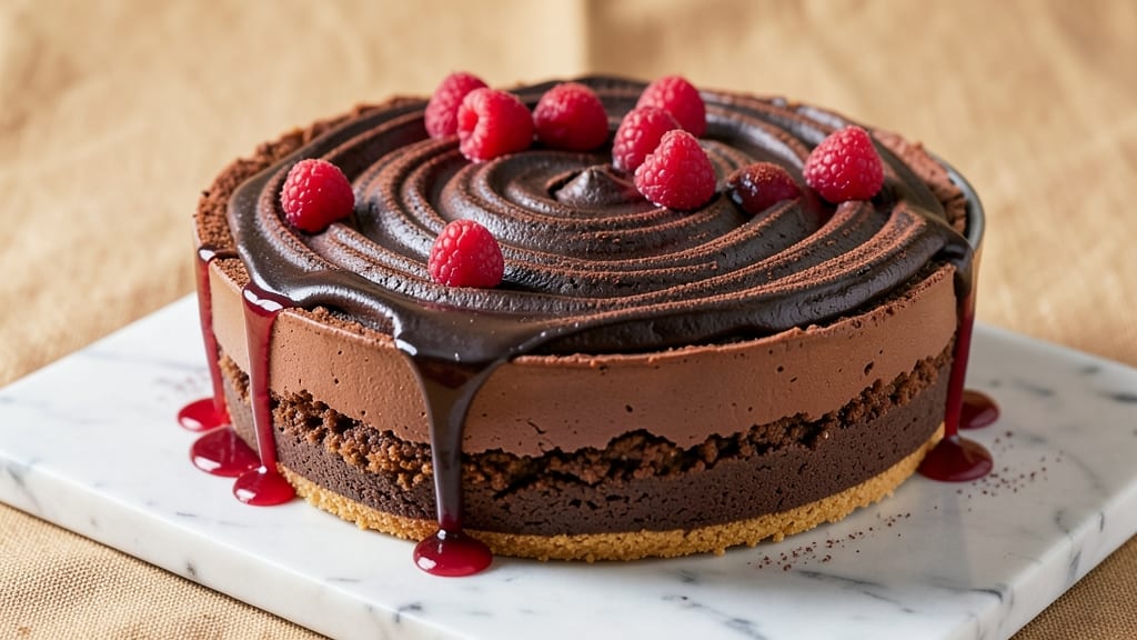 Cheesecake Factory Dark Chocolate Raspberry Truffle Cheesecake Recipe: Fudgy Layers and Tart Berry Swirls