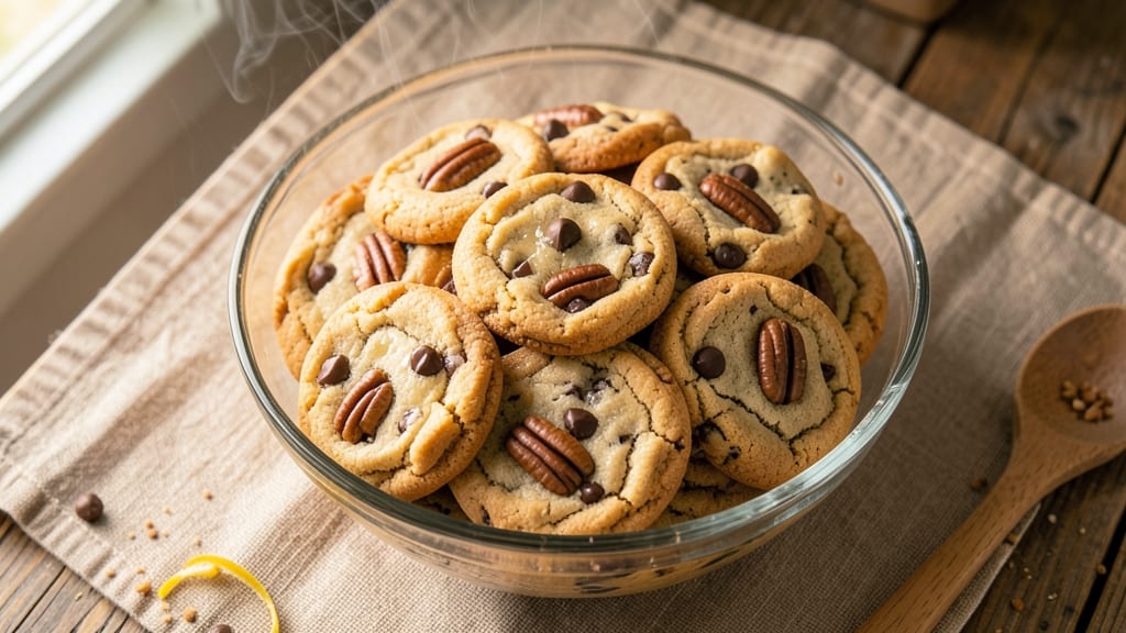 Caramel Pecan Chocolate Chip Cookie Recipe: Crunchy Edges and Gooey Caramel Rivers