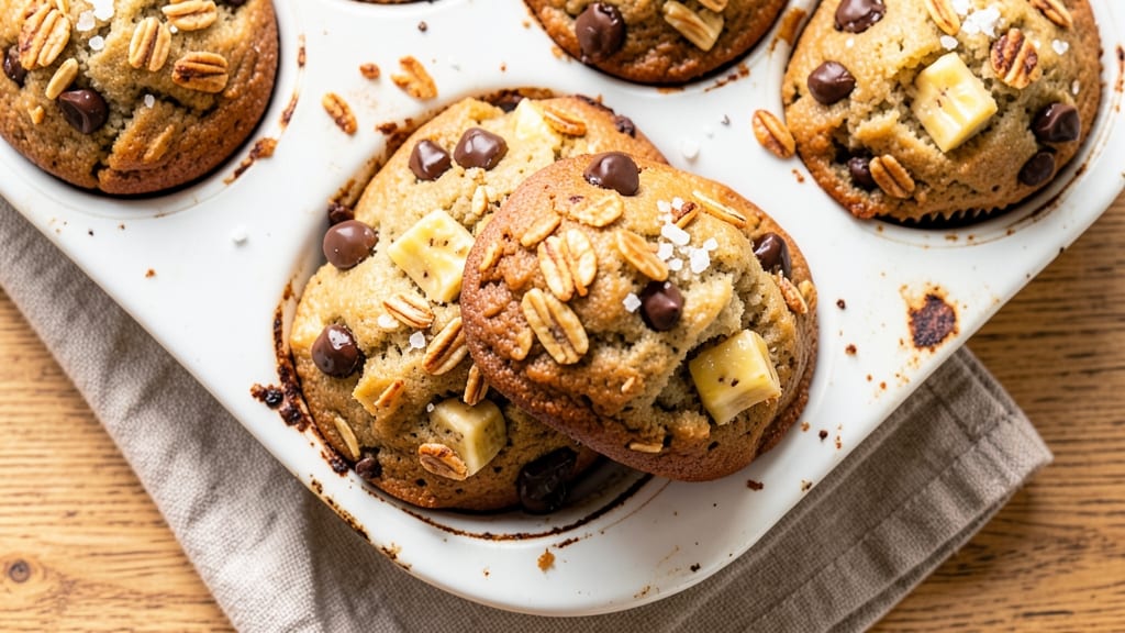 Banana Chocolate Chip Oatmeal Muffins Recipe: Fluffy Rises and Melty Chunks in One Bite