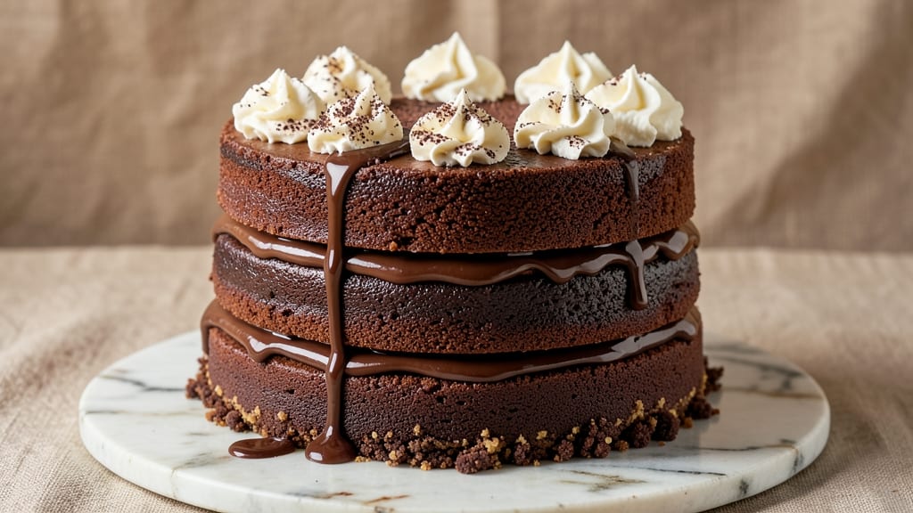 Big Chocolate Cake Recipe: Triple-Layered Height With Coffee-Enhanced Moisture