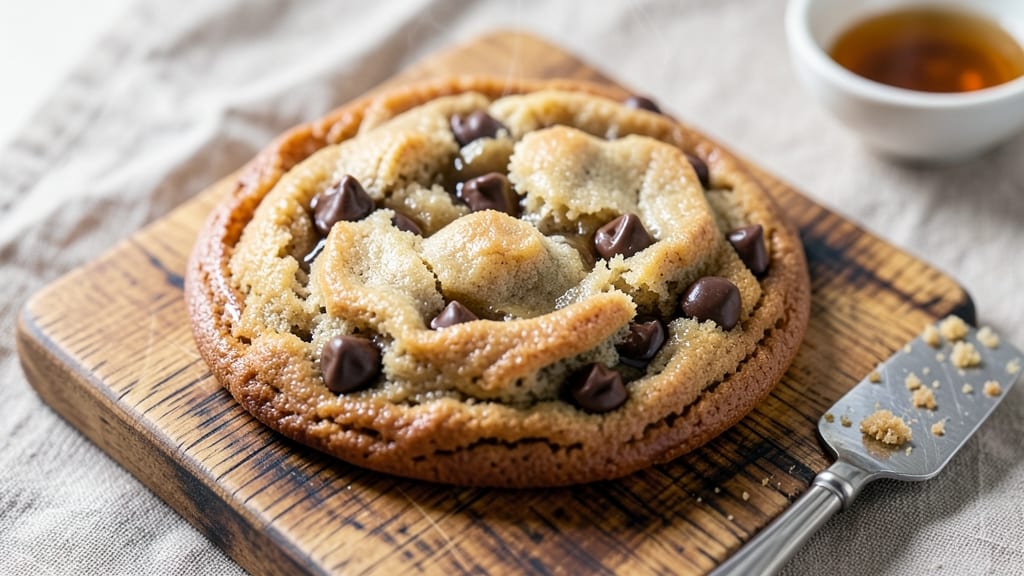 Big Gooey Chocolate Chip Cookie Recipe: Double-Baked Crunch With Secret Brown Sugar Boost