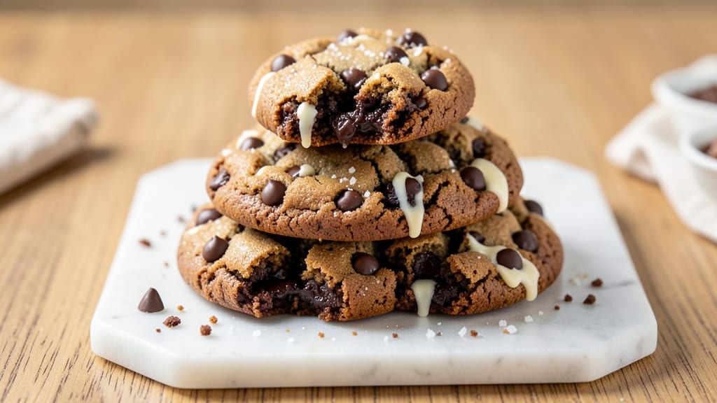 Chewy Triple Chocolate Cookies Recipe: Fudgy Cocoa Cracks and Molten Centers