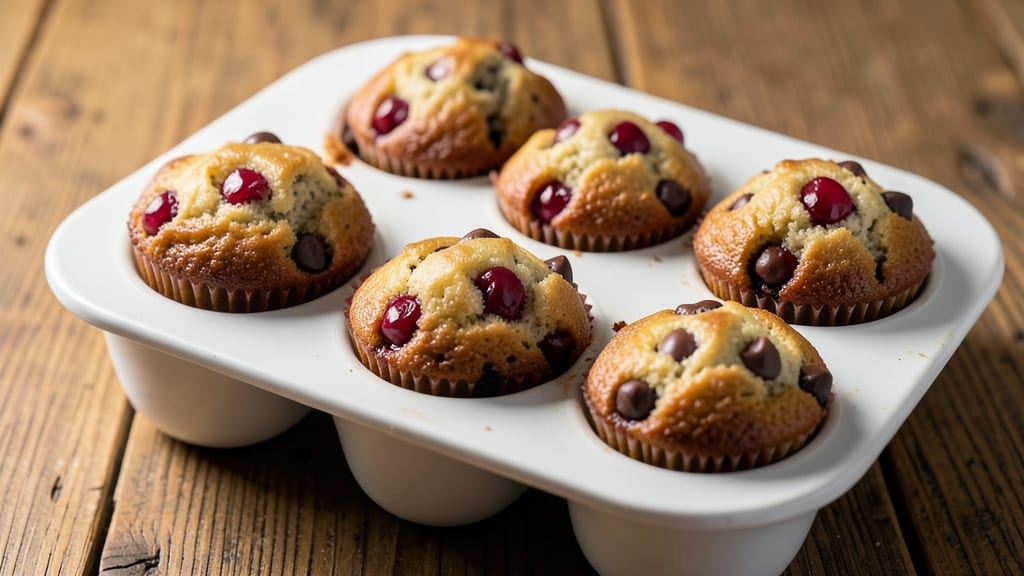 Cherry Chocolate Chip Muffins Recipe: Juicy Bites With Bursting Cherries and Melty Chunks