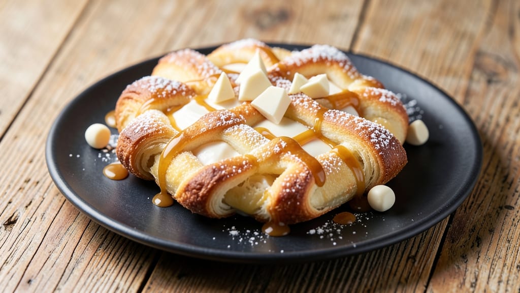 Cheese Puff White Chocolate Recipe: Crispy Shells With Silky Ganache Drizzle