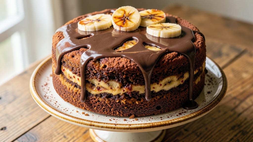 Banana Chocolate Pound Cake Recipe: Triple-Layered Richness With Fudgy Swirls