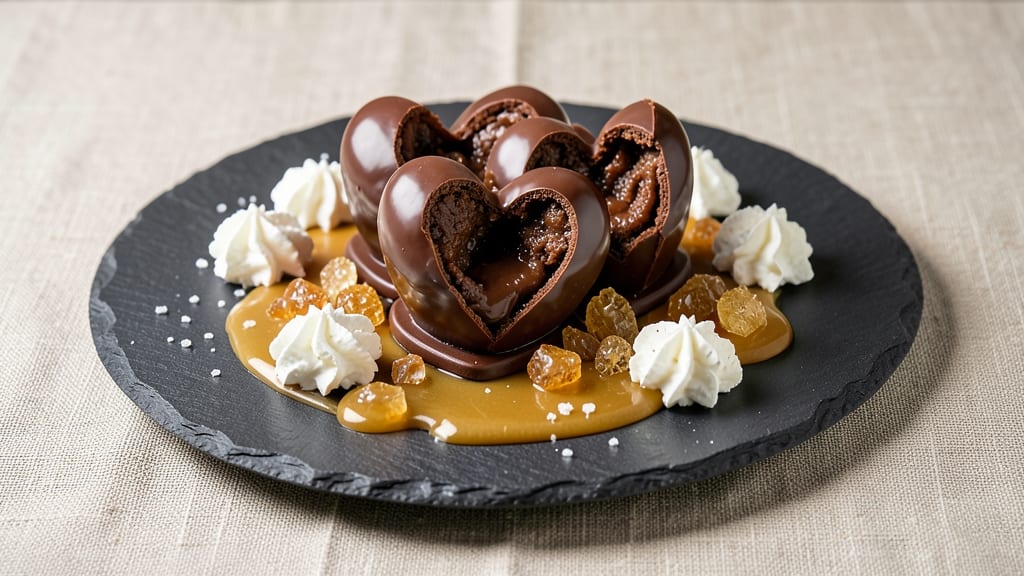 Breakable Chocolate Hearts Recipe: Delicate Ganache Shells With Hidden Caramel Surprise