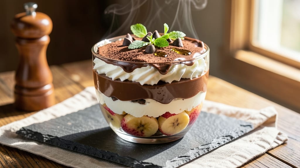 Banana Chocolate Parfait Recipe: Layered Creamy Crunch With Coffee-Infused Chocolate