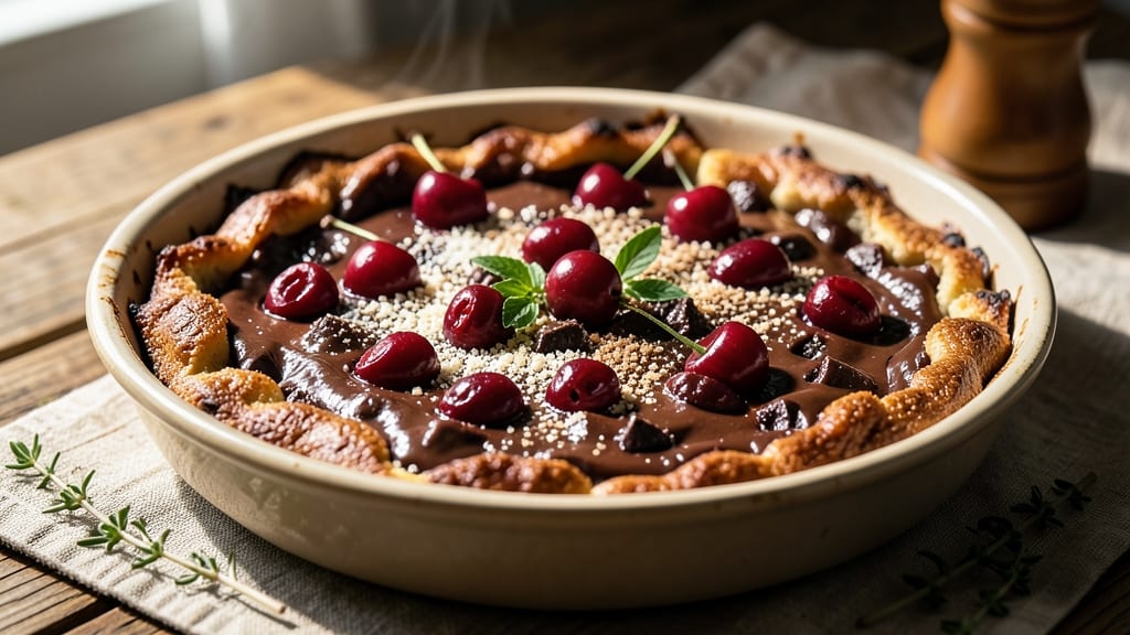 Cherry Chocolate Cobbler Recipe: Juicy Cherries and Fudgy Chocolate Layers