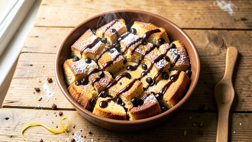 Carmine's Chocolate Bread Pudding Recipe: Deep Cocoa Crunch Meets Molten Vanilla Swirls