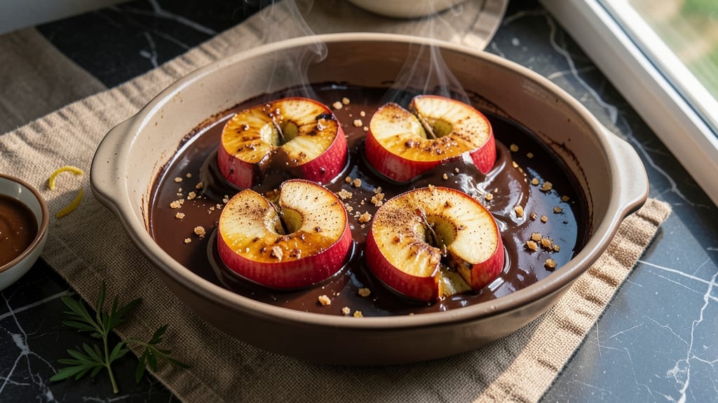 Baked Apple Chocolate Recipe: Warm Spiced Filling Meets Rich Ganache Magic