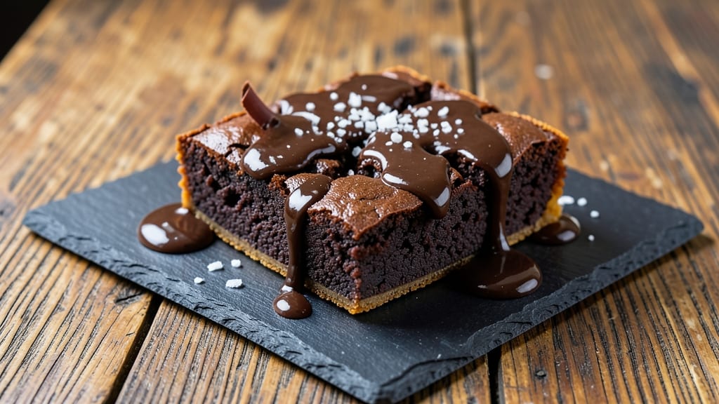 Brownie Recipe With Chocolate Sauce: Fudgy Cracks and Warm Ganache Rivers