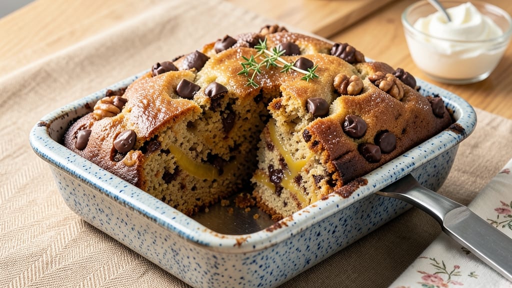 Banana Chocolate Chip Loaf Cake Recipe: Moist Layers With Warm Spice Infusion