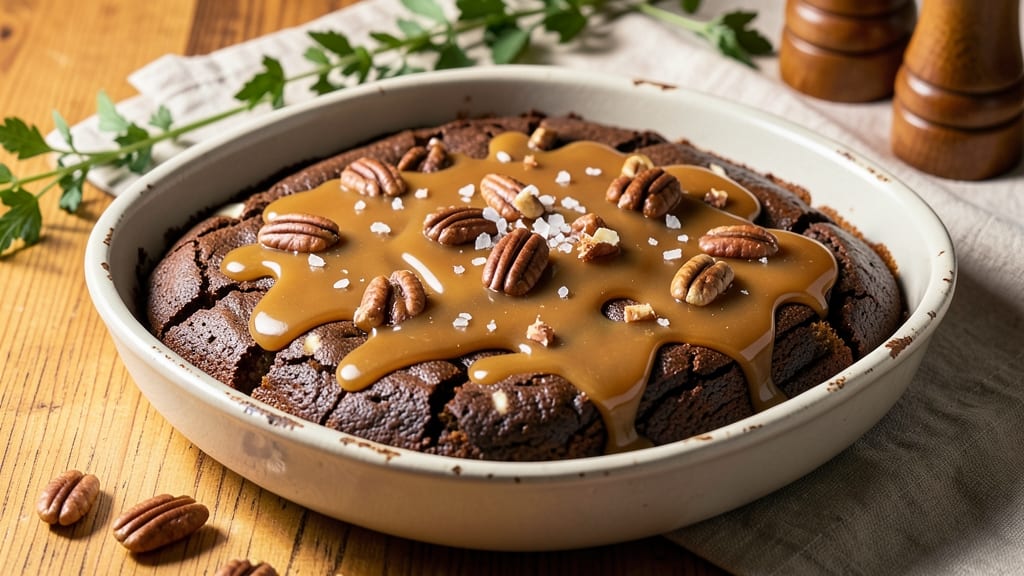 Caramel Brownie Recipe with German Chocolate Cake Mix: Fudgy Layers with Nutty Peanut Butter Swirls
