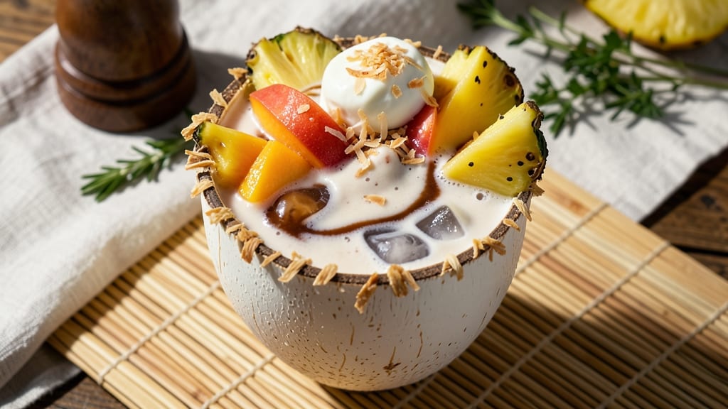 Beach Bum White Chocolate Tropical Smoothie Recipe: Sunshine Vibes in One Glass