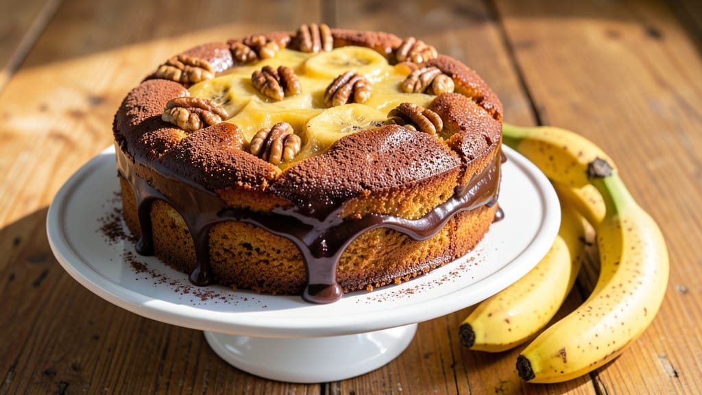 Banana Chocolate Walnut Cake Recipe: Fudgy Layers and Nutty Crunch in One Bite