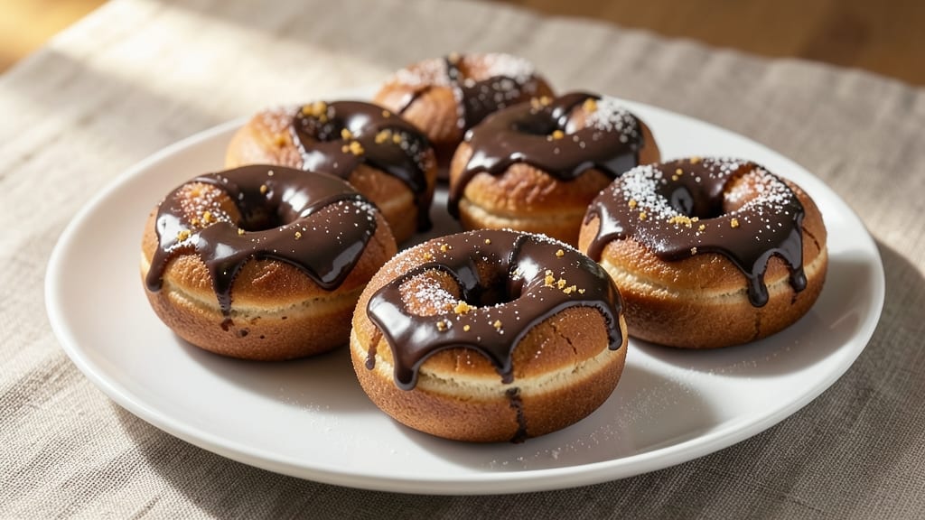 Baked Chocolate Glazed Donuts Recipe: Coffee-Infused Crunch and Silky Glaze Magic