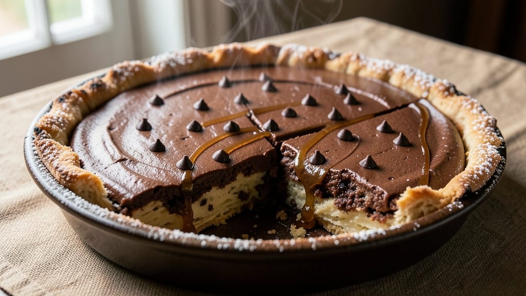 Best Rated Chocolate Chess Pie Recipe: Triple-Layered Crunch With Coffee-Infused Fudge