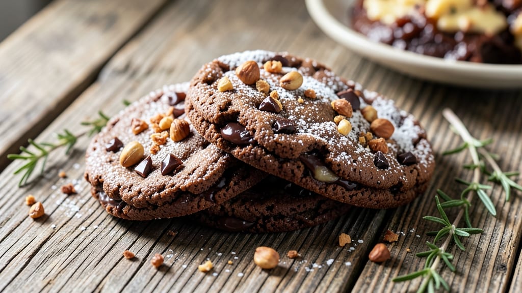 Bittersweet Chocolate Rustica Cookies Recipe: Crunchy Edges and Gooey Chocolate Hearts