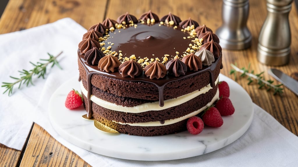 Best Chocolate Cake Recipe for Cake Decorating: Decorator's Dream Base With Clean Slices
